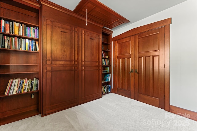 interior space featuring carpet floors
