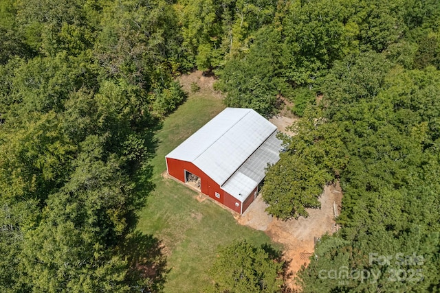 5546/5510 Hoodtown Rd, Sharon, SC 29742 - bird's eye view featuring a wooded view
