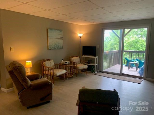 1474 Holiday Drive 14 & 15, Hendersonville, NC 28739 - living room with wood finished floors