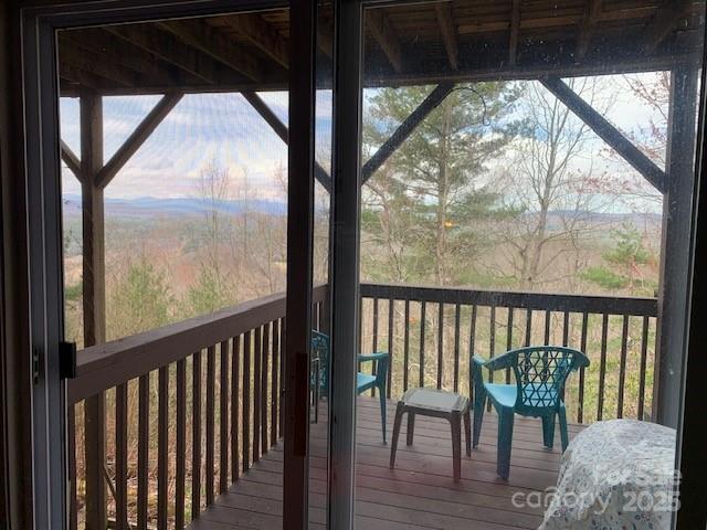 1474 Holiday Drive 14 & 15, Hendersonville, NC 28739 - view of wooden deck