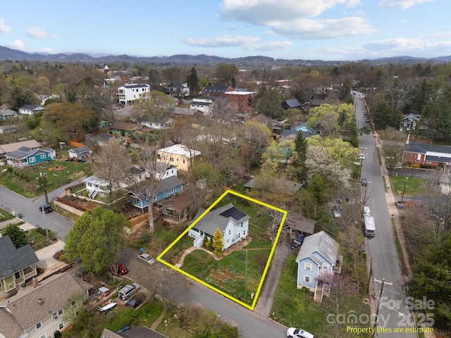 67 Montana Ave, Asheville, NC 28806 - birds eye view of property featuring a mountain view and a residential view