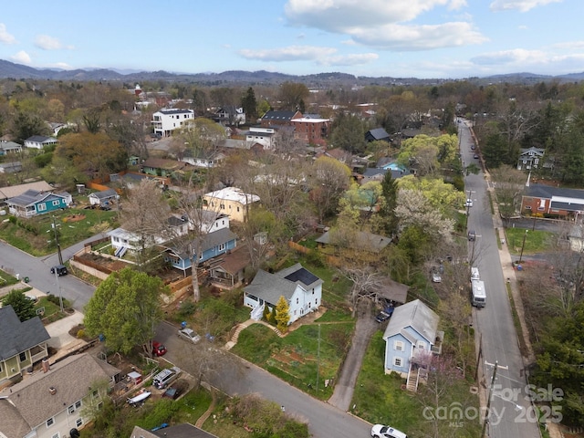 67 Montana Ave, Asheville, NC 28806 - drone / aerial view with a mountain view and a residential view