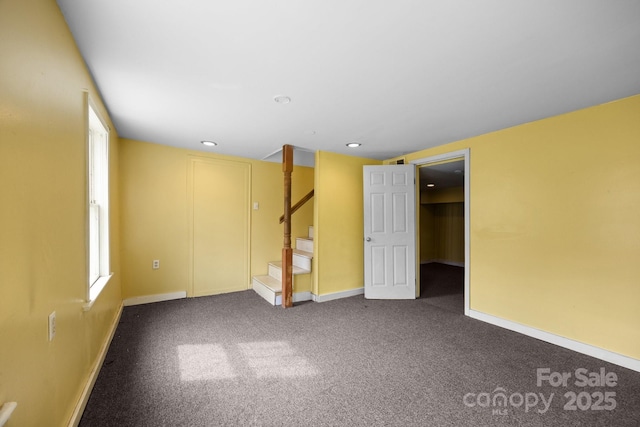 67 Montana Ave, Asheville, NC 28806 - interior space with stairs, carpet flooring, and baseboards