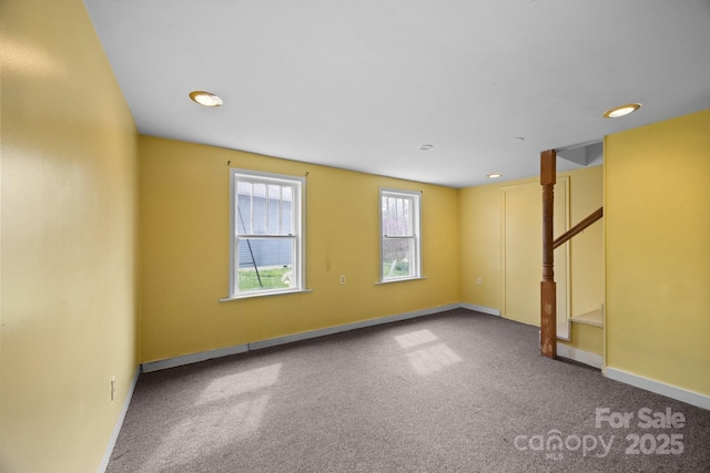 67 Montana Ave, Asheville, NC 28806 - interior space featuring recessed lighting, stairs, and baseboards