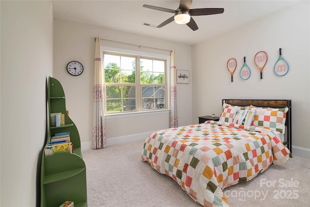 8313 Balcony Bridge Rd, Huntersville, NC 28078 - carpeted bedroom featuring baseboards and ceiling fan