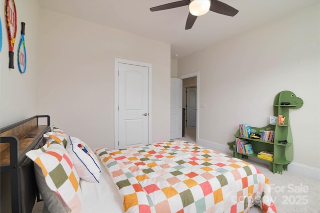 8313 Balcony Bridge Rd, Huntersville, NC 28078 - carpeted bedroom featuring baseboards and ceiling fan