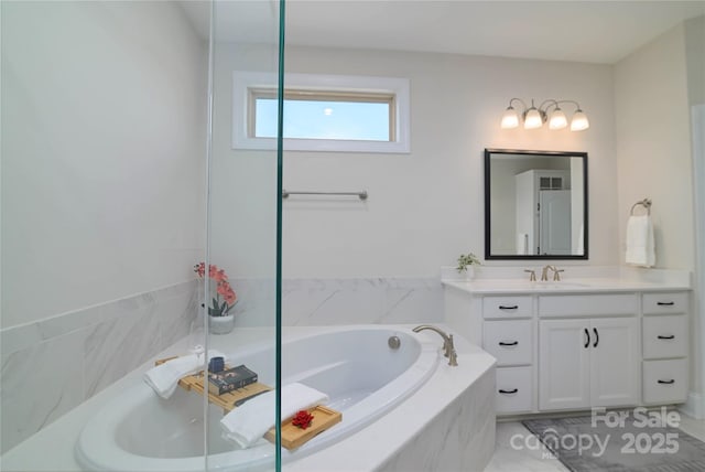8313 Balcony Bridge Rd, Huntersville, NC 28078 - bathroom with vanity and a bath