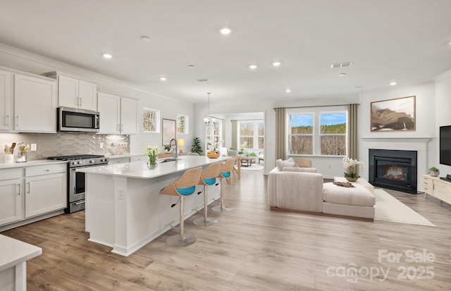 13756 Roderick Dr Unit 176, Huntersville, NC 28078 - kitchen with open floor plan, appliances with stainless steel finishes, and a wealth of natural light