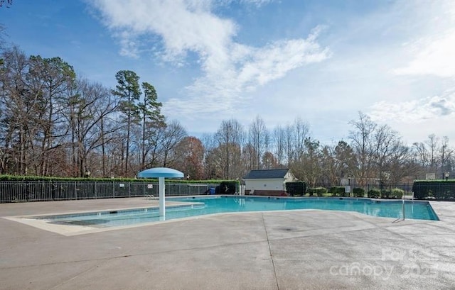 18838 Oakhurst Blvd, Cornelius, NC 28031 - pool with a patio and fence