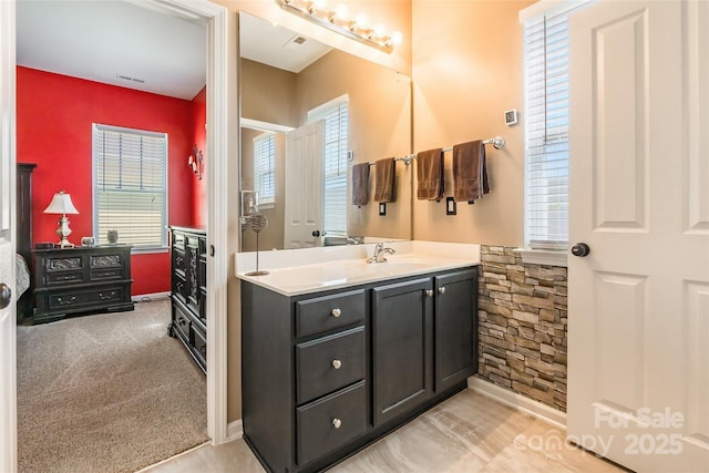 bathroom featuring vanity