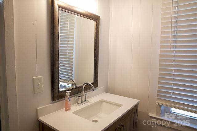 bathroom with vanity