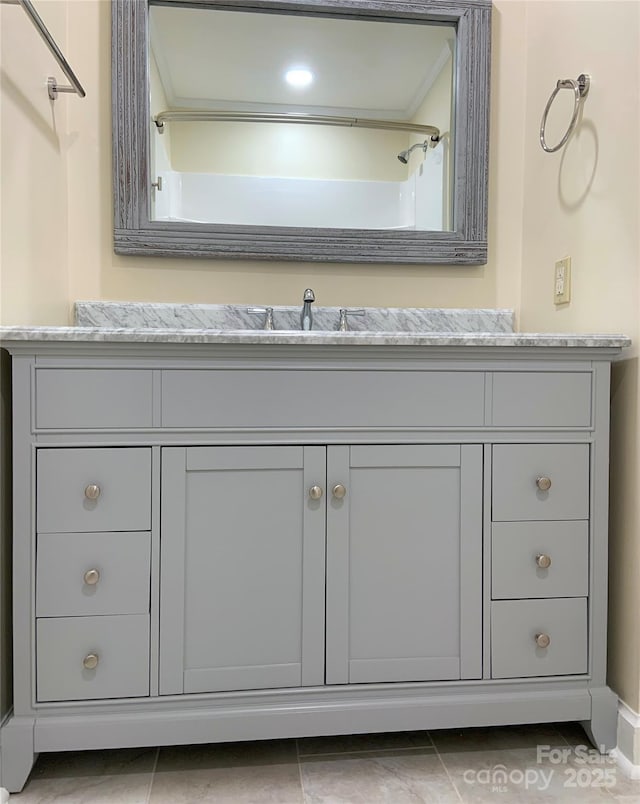 bathroom with vanity