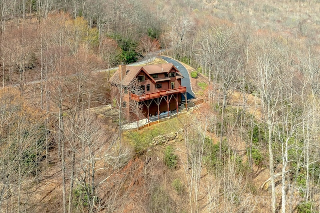 35 Great Aspen Way, Black Mountain, NC 28711 - aerial view of property and surrounding area with a heavily wooded area