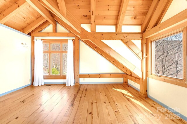 35 Great Aspen Way, Black Mountain, NC 28711 - bonus room featuring wood-type flooring and wood ceiling