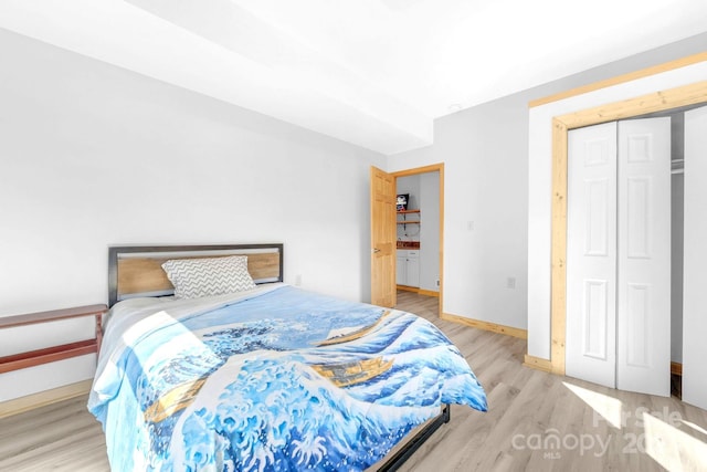 35 Great Aspen Way, Black Mountain, NC 28711 - bedroom featuring wood finished floors and a closet
