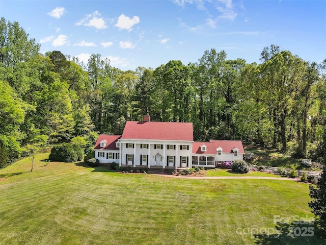 1233 General Hoke Dr, Lincolnton, NC 28092 - exterior space featuring a forest view