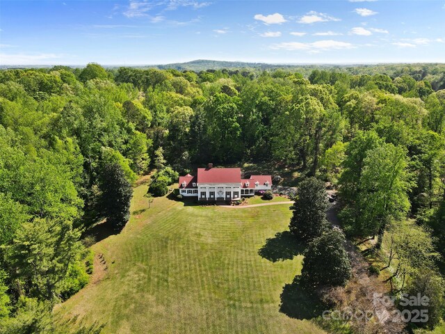 1233 General Hoke Dr, Lincolnton, NC 28092 - aerial view featuring a view of trees