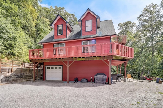 exterior space featuring aphalt driveway