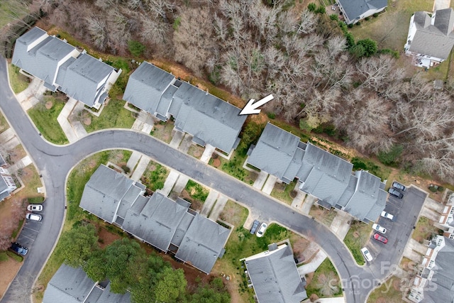 bird's eye view featuring a residential view