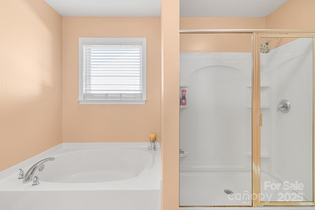 1219 Century Dr, Clover, SC 29710 - full bath with a stall shower and a garden tub