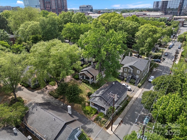 aerial view featuring a view of city