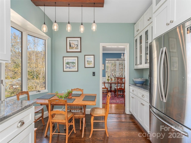 250 Kimberly Ave, Asheville, NC 28804 - dining room with a wealth of natural light and dark wood finished floors