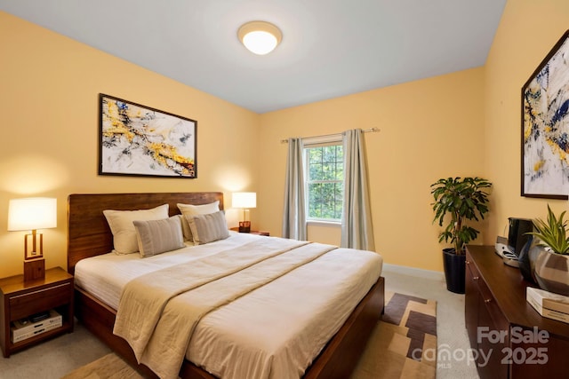 101 Skyview Dr, Asheville, NC 28804 - bedroom featuring light carpet and baseboards