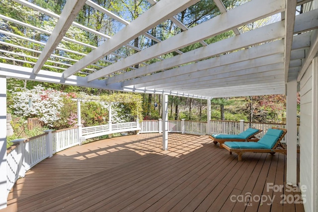 101 Skyview Dr, Asheville, NC 28804 - deck featuring a pergola