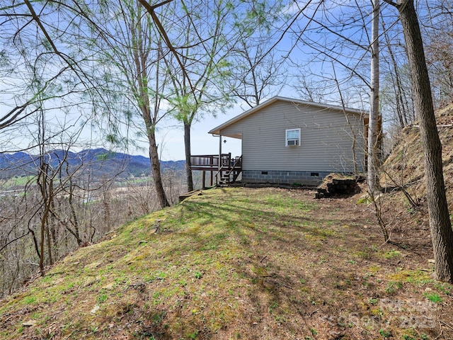 364 Blevins Knob Dr, Burnsville, NC 28714 - view of yard with a mountain view
