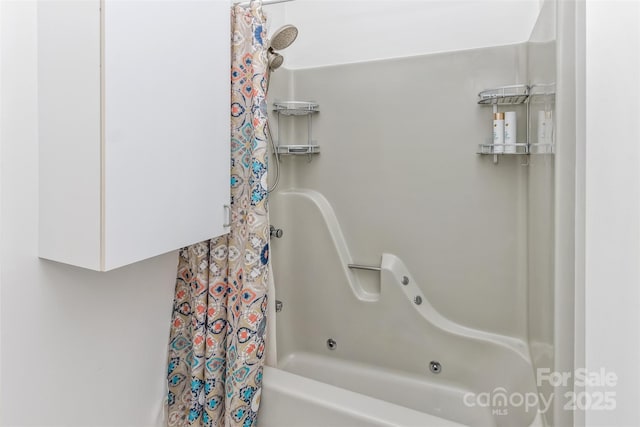 212 Chestnut Forest Rd, Fairview, NC 28730 - full bathroom with shower / bathtub combination with curtain