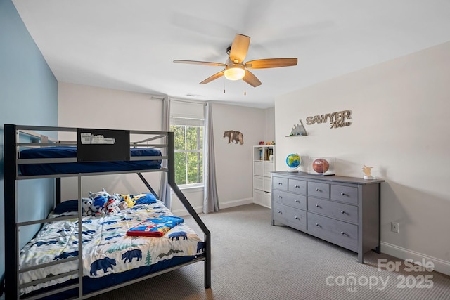 4195 Island Fox Ln, Denver, NC 28037 - carpeted bedroom with baseboards and a ceiling fan