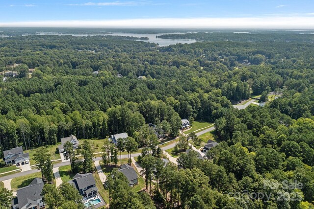 4195 Island Fox Ln, Denver, NC 28037 - drone / aerial view featuring a forest view and a water view