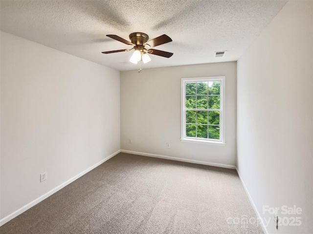 4222 Mt Gallant Rd, Rock Hill, SC 29732 - spare room featuring baseboards, a ceiling fan, visible vents, and carpet