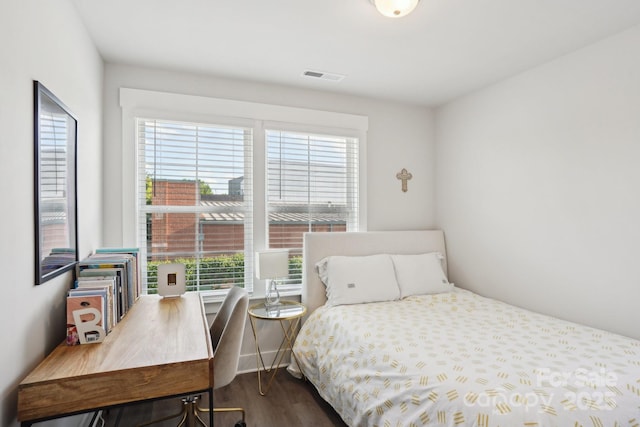 562 Amalfi Dr, Davidson, NC 28036 - bedroom with dark wood-type flooring and an office area