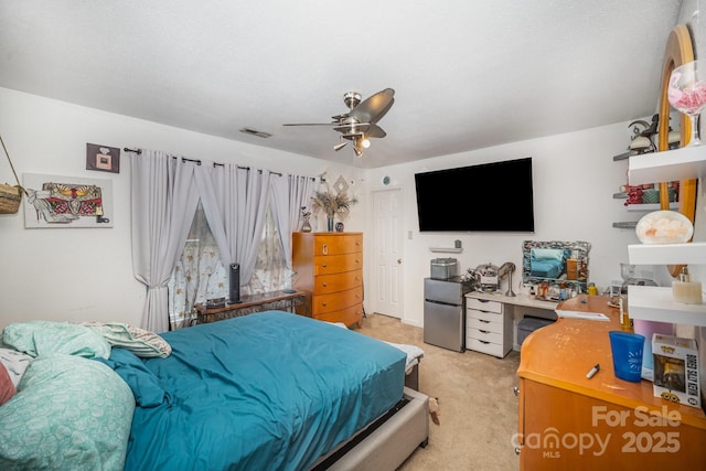 3882 Shasta Cir, Clover, SC 29710 - bedroom with light carpet and ceiling fan