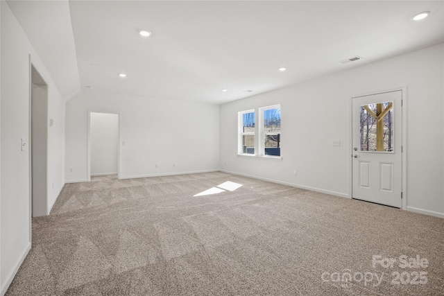 13709 Roderick Dr Unit 193, Huntersville, NC 28078 - empty room featuring recessed lighting and light colored carpet