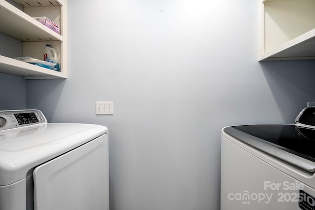 51 Sugar Hill Dr, Weaverville, NC 28787 - laundry room with washer and dryer and laundry area