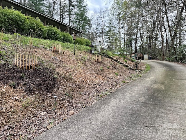 view of road