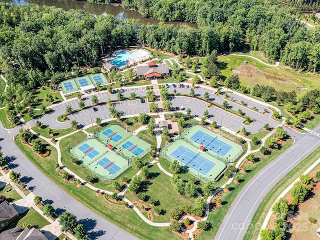 birds eye view of property