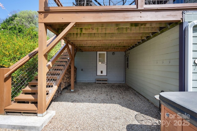 view of exterior entry