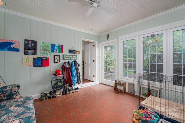 sunroom featuring plenty of natural light