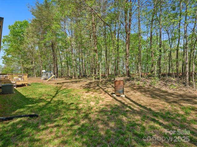2234 Emerald Mine Rd, Shelby, NC 28152 - view of yard featuring a playground and a deck
