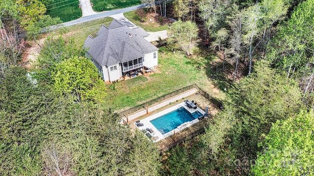 birds eye view of property