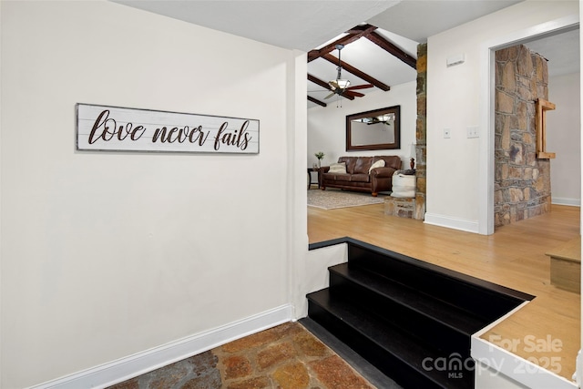 4075 Little River Rd, Hendersonville, NC 28739 - hall featuring baseboards