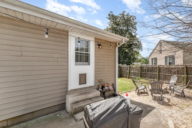 exterior space with fence