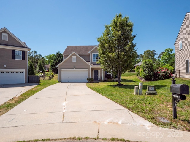 5102 Candleglow Ct, Indian Trail, NC 28079 - traditional home with concrete driveway and a front yard