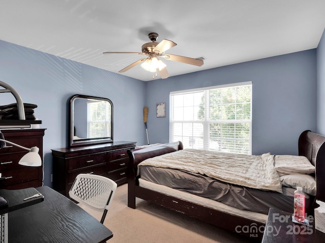 5102 Candleglow Ct, Indian Trail, NC 28079 - carpeted bedroom with ceiling fan