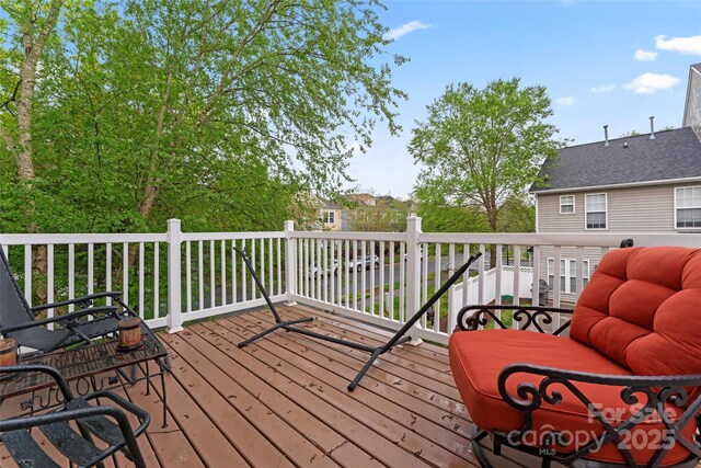 12905 Bullock Greenway Blvd, Charlotte, NC 28277 - view of wooden deck