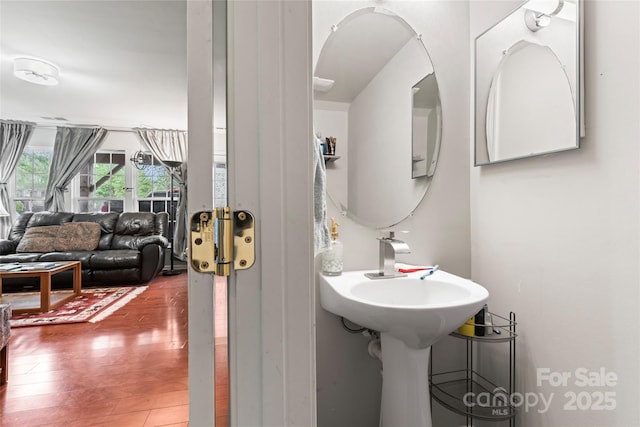 12905 Bullock Greenway Blvd, Charlotte, NC 28277 - bathroom with wood finished floors