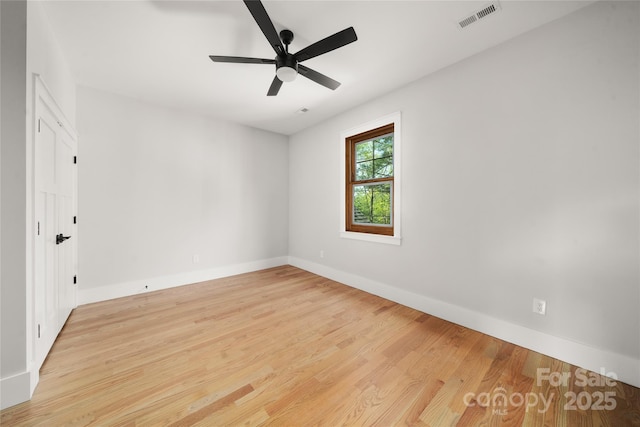 29 Wild Deer Trl, Zirconia, NC 28790 - empty room featuring light wood-style flooring and a ceiling fan